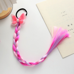 CN treccia parrucca per <span class=keywords><strong>capelli</strong></span> da bambina con coda di cavallo per <span class=keywords><strong>capelli</strong></span> a coda di cavallo unicorno sirena principessa <span class=keywords><strong>Extension</strong></span> per <span class=keywords><strong>capelli</strong></span> - Product Image 6