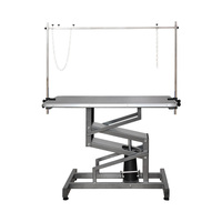 Table de toilettage hydraulique LT-1301H pour animaux de compagnie Construction en acier inoxydable et fer pour l'utilisation de ciseaux dans l'épilation Soins aux animaux