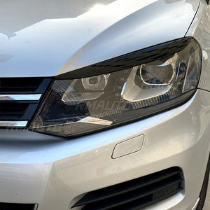 2 pièces de garnitures de phares de voiture pour Volkswagen Touareg 2010-2018, autocollants de phares, garnitures de phares - Product Image 4