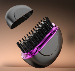 แปรงยืดผมไร้สายแบบพกพา ป้องกันผมพันกันและทำให้ผมเรียบลื่น โรงงาน ODM เครื่องจัดแต่งทรงผมปรับอุณหภูมิได้ 3 ระดับ - Product Image 6