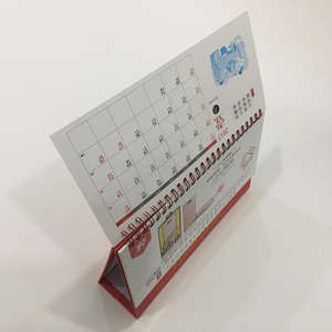 Calendario de escritorio con logotipo personalizado CMYK <span class=keywords><strong>365</strong></span> días espiral mensual sin fecha soporte de autocuidado Calendario de mesa abatible - Product Image 3