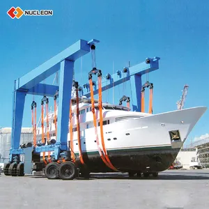 Nucleon Crane ยี่ห้อ 300 ตันเรือยกเรือเรือยอชท์เครนเรือลอยน้ํายก 500 ตัน 600 ตันสําหรับอู่ต่อเรือโดยใช้