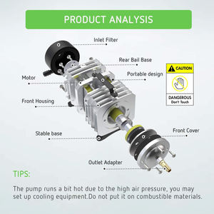 Systèmes de pompe à eau électromagnétique d'<span class=keywords><strong>aquarium</strong></span>, pompe à Air électromagnétique pour nettoyage - Product Image 2