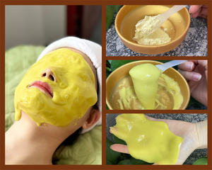 ZS masker jeli kunyit, bubuk jeli kupas profesional, masker karet pencerah kulit dengan kunyit Salon kecantikan Spa perawatan wajah - Product Image 5