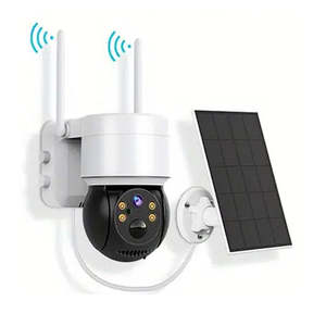 كاميرا مراقبة لاسلكية خارجية مع رؤية ليلية ملونة وكشف للحركة ومقاومة للماء مع لوحة شمسية واتصال ثنائي الاتجاه وإنذار - Product Image 3