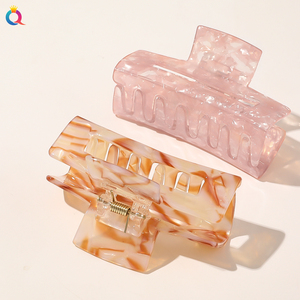 Pince à cheveux grande taille pour femme QIYUE, en acétate, avec matériau en acide acétique, taille moyenne, accessoires pour cheveux - Product Image 5