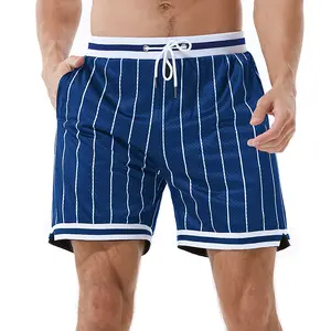 Vente en gros Short de sport extérieur Short de basket-ball en maille pour hommes