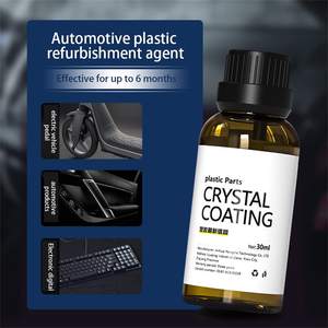 Piezas de plástico WBG, revestimiento de cristal, piezas de plástico, agente de restauración para coche con paquete personalizado de esponja - Product Image 5