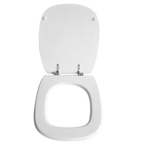 Abattant de toilettes blanc à dégagement rapide, style européen moderne, pour Pozzi Ginori Quinta Urea en forme de V, pour salle de bain moderne - Product Image 3