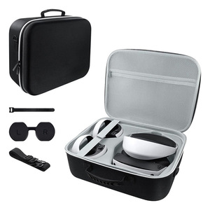 Étui pour lunettes VR pour Oculus Quest 2, boîte de rangement rigide en EVA avec sangles élastiques et poches en filet - Product Image 3