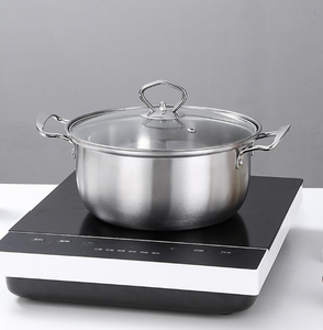 Ensemble de 3 casseroles et poêles en acier inoxydable avec couvercles, ustensiles de cuisine, batterie de cuisine économique - Product Image 4