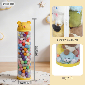 Offre Spéciale : Boîte de <span class=keywords><strong>Rangement</strong></span> Décorative Moderne en Plastique Transparent Jaune Tigre pour Poupées, Idéale pour la Chambre d'Enfant ou le Salon - Product Image 3