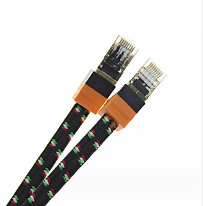 Catégorie <span class=keywords><strong>7</strong></span> Réseau tressé CAT7 Double blindage SSTP Plat Catégorie <span class=keywords><strong>7</strong></span> paire à paire câble réseau <span class=keywords><strong>rj45</strong></span> fini dix Gigabit - Product Image 3