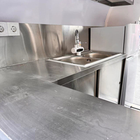 Remorque alimentaire mobile entièrement équipée pour la vente de hot-dogs, barbecues, services rapides de restauration de rue et café