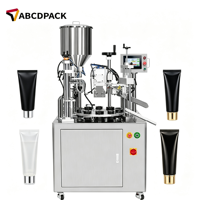 Machine d'emballage automatique de tubes souples avec remplissage et scellage intégrés pour tubes cosmétiques en PE et laminés