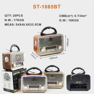 Radio Portátil de Diseño Moderno y Vintage, Reproductor MP3 Recargable de ABS, AM/FM, >5000mAh, Salida de 5W, Altavoz Inalámbrico BT Integrado, LED - Product Image 2