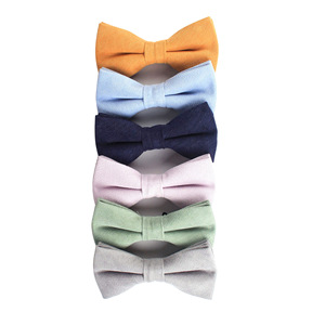 <span class=keywords><strong>Papillon</strong></span> da <span class=keywords><strong>uomo</strong></span> in cotone tinta unita con regolatore, per feste, all'ingrosso - Product Image 2