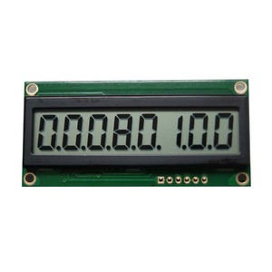 Tùy chỉnh nối tiếp đơn sắc phản quang 7 phân khúc tn <span class=keywords><strong>lcd</strong></span> hiển thị <span class=keywords><strong>8</strong></span> chữ số - Product Image 2