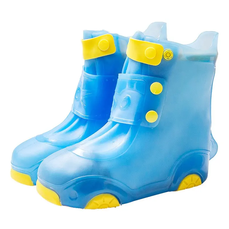 Latest Trend PVC Rain Shoes Cover Kids Waterproof Overshoe Shoe Cover Rain Boots