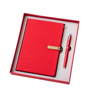 Wholesale Promotional Business Stationery Notebook Gift Set Blue PU Leather Magnetic Diary A5 Journal With Mobile <b>Phone</b> <b>Holder</b> - Product Image 4