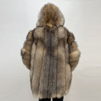 Manteau d'hiver de luxe en fourrure de renard véritable pour femme, grande taille, décontracté, avec doublure en polyester ODM et pièces détachables