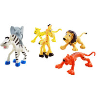 Schöne Tiere Tiger Giraffe Elefant Spielzeug Cake Topper Kinder Geburtstags torte Dekoration