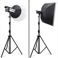 Trépied de studio photo en aluminium léger portable support de lumière léger pliable avec fonction de pliage supplémentaire