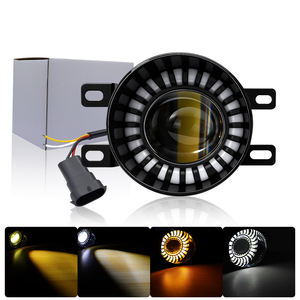 JHS Faros Delanteros de 4 Pulgadas, Iluminación Automática, Luces Antiniebla Impermeables, Focos Led con Anillo Angel Halo, Motocicletas para Camiones, Jeeps, ATV - Product Image 2