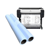 Rollo de papel Ploter de precio barato de alta calidad, Cad rollo de papel de gran formato, rollo de unión de inyección de tinta