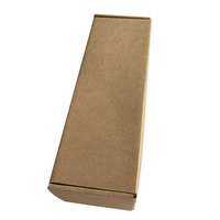 Boîte d'expédition pliable en carton ondulé E-flute en papier kraft brun uni pour chaussures, cadeaux et vêtements