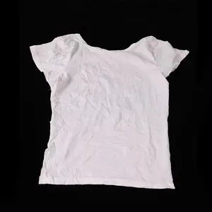Промышленные отходные 100 хлопчатобумажные белые салфетки, использованные хлопчатобумажные тряпки, футболки, хлопчатобумажные тряпки и дворники, Camiseta Para Trapos