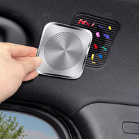 Penutup Speaker Atap Mudah Dipasang, Penutup Speaker Stainless Steel Dekoratif, Aksesoris Interior Mobil untuk BYD Fangchengbao Ti7