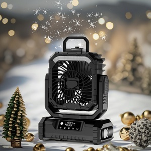 Ventilateur de bureau portable personnalisé 20000mAh avec lumière LED, rechargeable USB, pulvérisation d'eau, refroidissement rapide et contrôle tactile pour la maison - Product Image 1