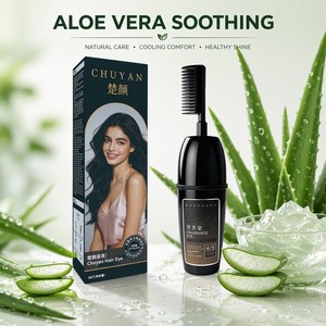 Tinte para el Cabello de Marca Privada OEM, 100 ml, Color Negro Intenso, con Fragancia, Aplicador con Peine, Nutritivo, Gran Venta - Product Image 1