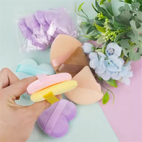WELLFLYER-Esponja para Maquillaje de Terciopelo, Esponja Cosmética en Forma de Corazón, Esponja de Terciopelo, Ultra Suave, en Forma de Corazón