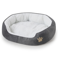 Coussin pour animaux de compagnie en peluche chaude, vente en gros d'usine, lit doux pour chiens et chats