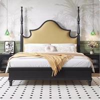 Offre Spéciale : Lit Double en Bois Massif au Design Épuré, Trois Options de Structure, Rangement Intégré, Couleur Personnalisable – Mobilier de Chambre pour Hôtels