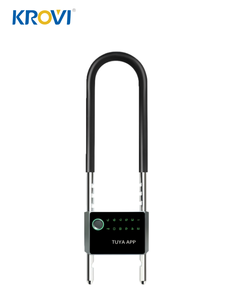 High <strong>Security</strong> Smart Door <strong>Lock</strong> <strong>Code</strong> Access for Tuya App U-shaped Design for Glass Doors Waterproof Custom Logo Power Indication - Product Image 1