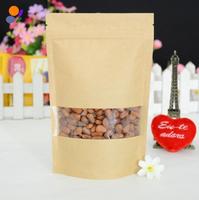 Sachet Doypack en Papier Kraft Biodégradable avec Fermeture Ziplock pour Aliments, Refermable, Écologique, Emballage Kraft