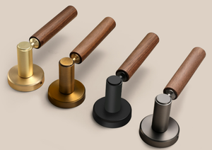 シンプルなスタイルの高品質両手用室内ドアハンドル、簡単な取り付け、静音磁気吸着ドアロック - Product Image 2