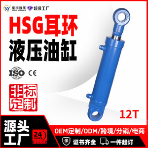 Cylindre hydraulique à tige de piston non standard personnalisé de 12 tonnes pour la levée et les machines d'ingénierie télescopiques - Product Image 4