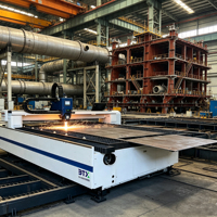 Machine de découpe laser à fibre 3000W conforme aux normes européennes, certifiée CE, CNC industrielle avec refroidissement par eau, neuve, pour laiton, le bois, la pierre, le contreplaqué