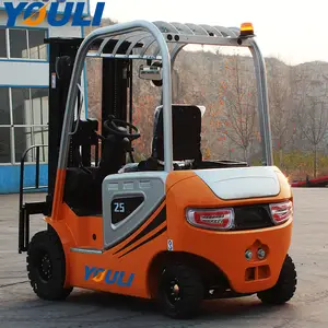 1.5 Ton 3 Ton Lithium Ion Lead Acid Battery Balance Electric Forklift Trucks 1 Ton Rated Loading Capacity Forklifts