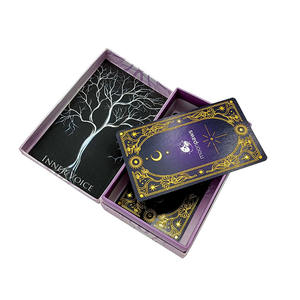Luxuoso Custom Gold Foil Design Tarot Cards Leituras pessoais para Buscadores espirituais Material de papel com embalagem personalizada - Product Image 3
