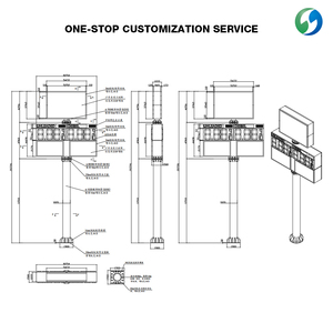 Letreros Grandes de Estilo Europeo y Americano, Letreros de Alta Calidad Resistentes al Agua para Exteriores, Letrero Tipo Pilar para Publicidad - Product Image 4