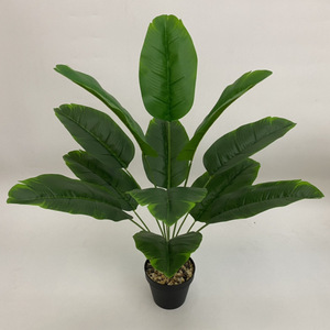 Plante artificielle en feuilles de bananier Greenway, 30 cm-100 cm, en plastique vert, décoration intérieure, style nordique, plante artificielle bionique - Product Image 1