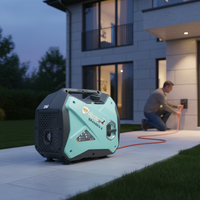 Generador Inverter Portátil Silencioso de Gasolina de 3.5KW, 3500W para Emergencias en el Hogar, Camping y Caravanas