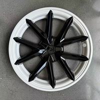 Naibaior - Juego de 4 Cubiertas para Ruedas de Tesla Model 3 y Model S de 18 Pulgadas, Diseño de Telaraña de Plástico, Decoración y Protección para Modificación/Actualización