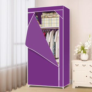 New Cheap Folding <strong>Plastic</strong> Canvas Fabric Clothes Storage Organiser Wardrobe Bedroom Furniture <strong>Cupboard</strong> - Product Image 5