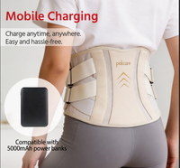 Ceinture lombaire chauffante électrique sûre et fiable avec massage par vibration, prête à l'emploi, pour le soutien de la taille et le soulagement des douleurs dorsales des employés de bureau